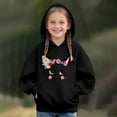 thumbnail image 2 of XQYLOS Girls Cat Print Pullover Sweatshirt Cute Casual Loose Hooded Long Sleeve Top Spring Autumn Clothes for 3-12 Years Adorable Animal Design, 2 of 5