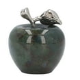 thumbnail image 1 of Figura de manzana pisapapeles de piedra, estatua de manzana para bodas, cumpleaños, Navidad, decoración del hogar, hierba, ágata., 1 of 14