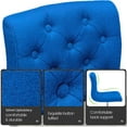 thumbnail image 2 of Heavenly Collection Blue Upholstery Adjustable Stool SET OF 4, 2 of 5