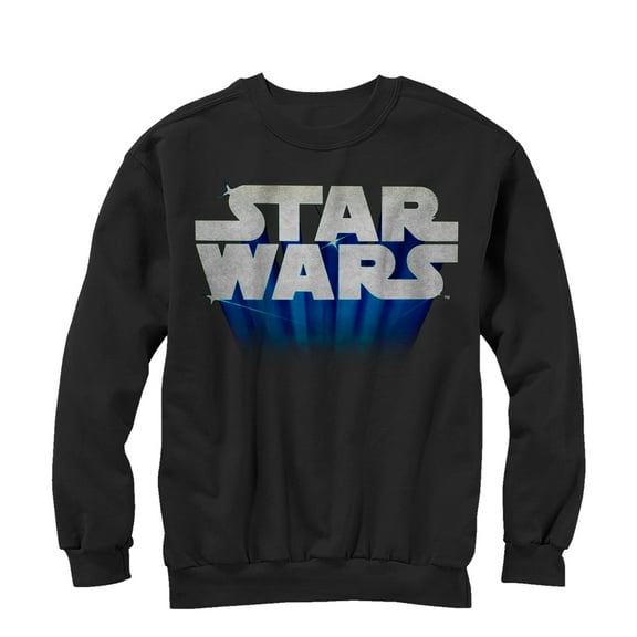 Men's Star Wars Flying Logo  Sweatshirt Black 2X Large
