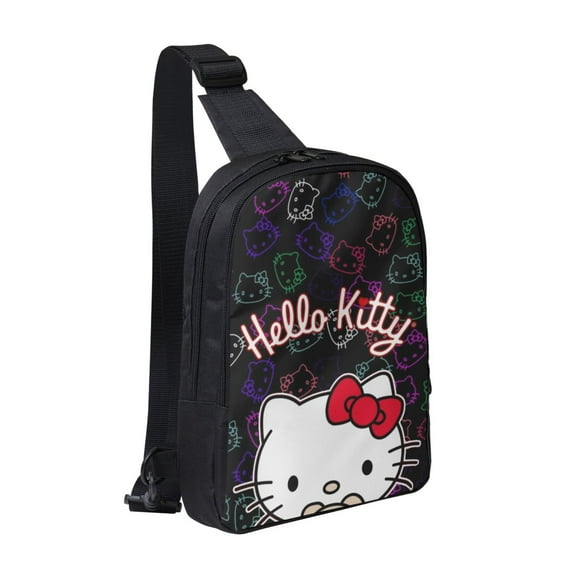 Hello Kitty Sling Bag For Women Men Fashion Backpack Crossbody Shoulder Bag Chest Bag Travel Hiking Casual Sport Daypack