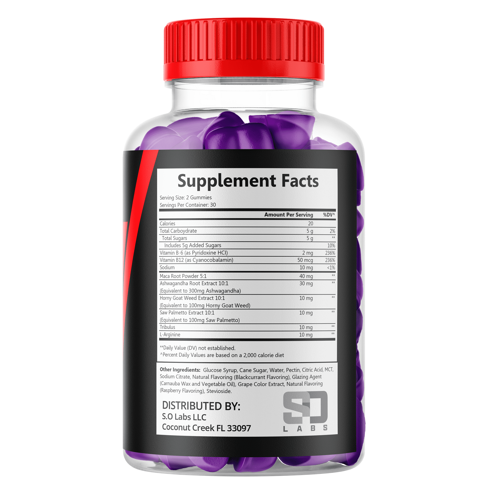 Vital Edge for Men Advanced Formula Supplement with Premium Ingredients 300 Gummies