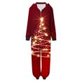 thumbnail image 7 of Odeerbi Christmas Onesie Pajamas for Family Holiday Sleep Jumpsuit Long Sleeve Family Christmas Pajamas Matching Sets Mom Printed Loungewear Jumpsuit Sleepwear Xmas PJs Set Red, 7 of 7