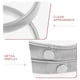 thumbnail image 2 of 2 unidades de sujetador de manga de camisa, brazalete elástico de metal, liga para manga, pulsera (blanco), 2 of 7