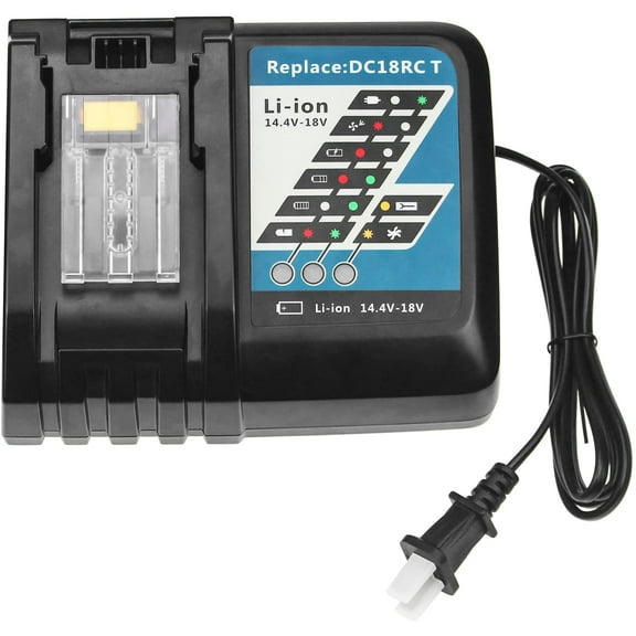 OHYES Bat DC18RC 18V Lithium Ion Power Tool Charger for Makita14.4V-18V Lithium-Ion Batteries