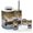 Color 3, variant on Bathroom Accessory Set 6 Piece with Contemporary Bird Wildlife Hunting Loon Water Baby Loon Toothbrush Holder, Soap Dispenser, Soap Dish, Trash Can with Lid, Toothbrush Cup, Toilet Brush Holder