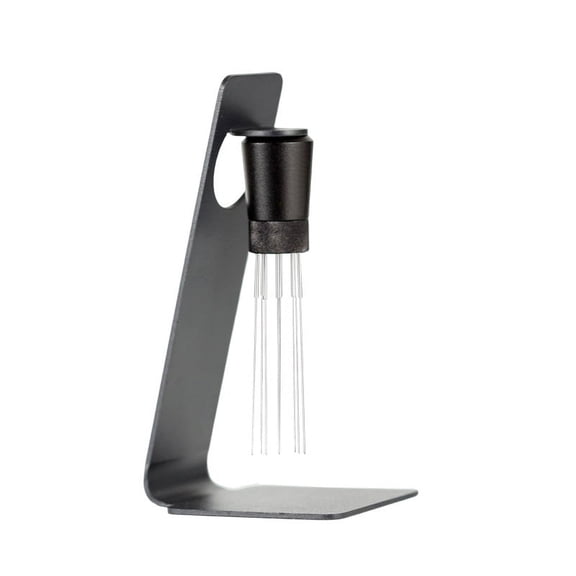 Espresso Coffee Stirrer,WDT Distribution Tool 8 pin Coffee Stirring Tool for Espresso Distribution 0.25mm Thick Spring Wires Magnetic Stand Storage