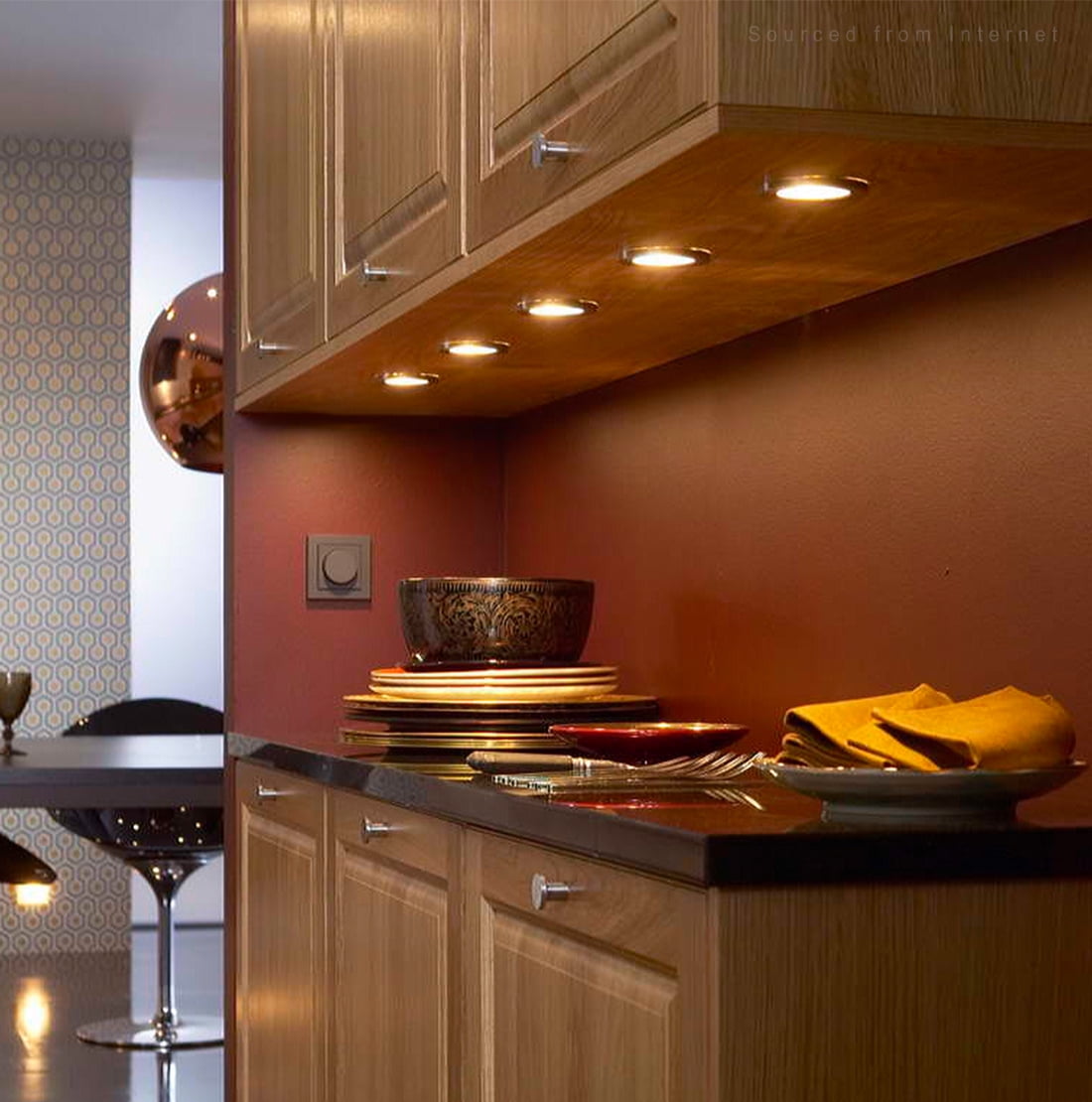 TORCHSTAR 2.5W LED Under Light Kit, LED Puck Lights, 3000K Warm