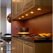 TORCHSTAR 2.5W LED Under Cabinet Light Kit, LED Puck Lights, 3000K Warm White, Push-n-Click Design for Under Cabinet, Kitchen, Bookshelf, Showcase