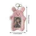 thumbnail image 3 of Binwennn Cute Photocard Holder With Keychain Cartoon Cat Rabbit Photo Sleeve ID Bank Card Bus Protective Photo Sleeves Protector Fall Door Covers Teardrop Beads for Chandeliers with Hooks Faceted, 3 of 4