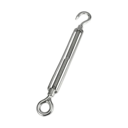 

M12x1.75 Car 304 Stainless Steel Hook Eye Turnbuckle Wire Rope Tension OC Type Replacement