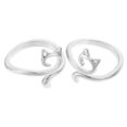 thumbnail image 1 of KAKOWELY 2Pcs Alloy Knitting Rings Multi-function Crochet Rings DIY Knitting Tools Braided Knitting Rings,0.79X"X0.79"X0.59", 1 of 5