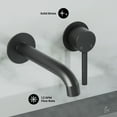 thumbnail image 5 of Ivy Single-Handle Wall Mount Bathroom Faucet in Matte Black, 5 of 12
