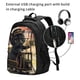 thumbnail image 2 of Fotbe Adorable Kitten On Mini Train Mochila con Estampado y Puerto USB para Hombre y Mujer, Mochila Antirrobo, Mochila de Viaje, Mochila Escolar, Mochila Universitaria, 2 of 7