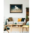 thumbnail image 3 of DECORARTS - Prancer in the Sand Wild Animal Wall Art. Giclee Prints on Acid Free Cotton Canvas Matching with Solid Wood Frames. Total Size w/Frame: 32.6x22.6", Ready to Hang., 3 of 6