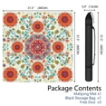 thumbnail image 2 of Paisley Mahjong Mat for Table, 31.5*31.5in Anti Slip American Mahjong Table Cloth, Noise Reduction, Neoprene Mah jongg Mat with Carrying Bag & 3 Dices, Mahjong Accessories Gift, Board Tile Games Mats, 2 of 7
