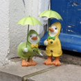 thumbnail image 1 of Garden Ducks,Garden Ornaments,Animal Garden Statue, Ducks Standing with Umbrellas,Funny Outdoor Statue Decoration Indoor Outdoor Lawn Figurines for Home Yard Décor-Pair of ducks, 1 of 3