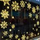 thumbnail image 2 of Pegatinas de pared de copo de nieve dorado para Navidad, pegatina de puerta de vidrio para ventana, calcomanías impermeables extraíbles, póster, Año Nuevo, 2 of 4