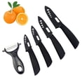 thumbnail image 4 of relayinert 5 Pcs Zirconia Ceramic Knife Set Cooking Tools 3" 4" 5" 6" Inch Paring Chef Knife + Peeler + Covers Ceramic Knife Set, 4 of 5