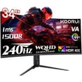 thumbnail image 1 of KOORUI 34 Pouces 3440 x 1440 240 Hz VA Moniteur de Jeu FreeSync Premium (AMD Adaptive Sync) 90 % DCI-P3 G3441XC, 1 of 7