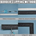 thumbnail image 5 of 272 x 1.8in Peel and Stick Molding Black 3D Self Adhesive Wallpaper Border Flexible Baseboard Trim Mirror Sticky Wall Edging Base Lines Foam for Hotel Home DIY Decor DIY, 5 of 9