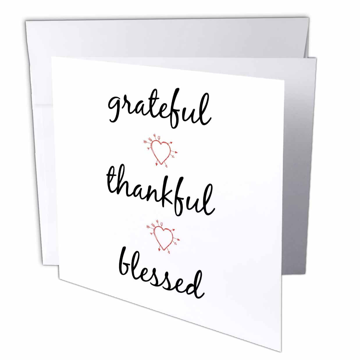 Download 3dRose Grateful, thankful, blessed, black letters with ...