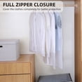 thumbnail image 2 of Yeacher Dust-proof Portable Clothes Bags Set Translucent Garment Cover Full Zipper Lightweight for Suit Shirt, 2 of 7
