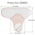 thumbnail image 5 of Gllquen Baby 3-Pack Swaddles with Zipper 0-3 Months Newborn Swaddle Sack Blankets Wrap for Baby Girls Boys, Sunrise, 5 of 10