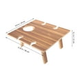 thumbnail image 2 of WHAMVOX Table Carrée en Bois Table de Pique-Nique pour Usage Extérieur au Parc 1Pcs, 2 of 8