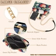 thumbnail image 3 of FORMRS Women Crossbody Purse with Chain Strap Vegan Leather Shoulder Handbag, Blue Apple Pattern, 3 of 7
