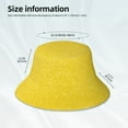 thumbnail image 5 of Kdxio Reflective Bucket Hat - Yellow Glitter Print Bucket Hat for Men,Women, 5 of 9