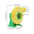 thumbnail image 5 of 350W Air Blower Pump Fan 0.48HP Bounce House Blower for Jumper for Inflatable Bounce House Bouncy Castle Electric Air Blower Handheld Pump Fan Commercial Inflatable Bouncer, 5 of 12