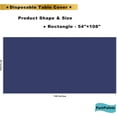thumbnail image 5 of y 3-Pack Premium Plastic Deep Navy Blue Tablecloth Disposable 54 x 108 Inch. Rectangle Table Cover Party Marine Midnight Blue Table Cloths for Parties Birthday Wedding Picnic Banquet, 5 of 5