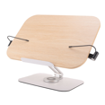 thumbnail image 2 of 2X Book Stand for Reading, Adjustable Bracket with 360° Rotating Base & Page Clips, Foldable Desktop, 2 of 7