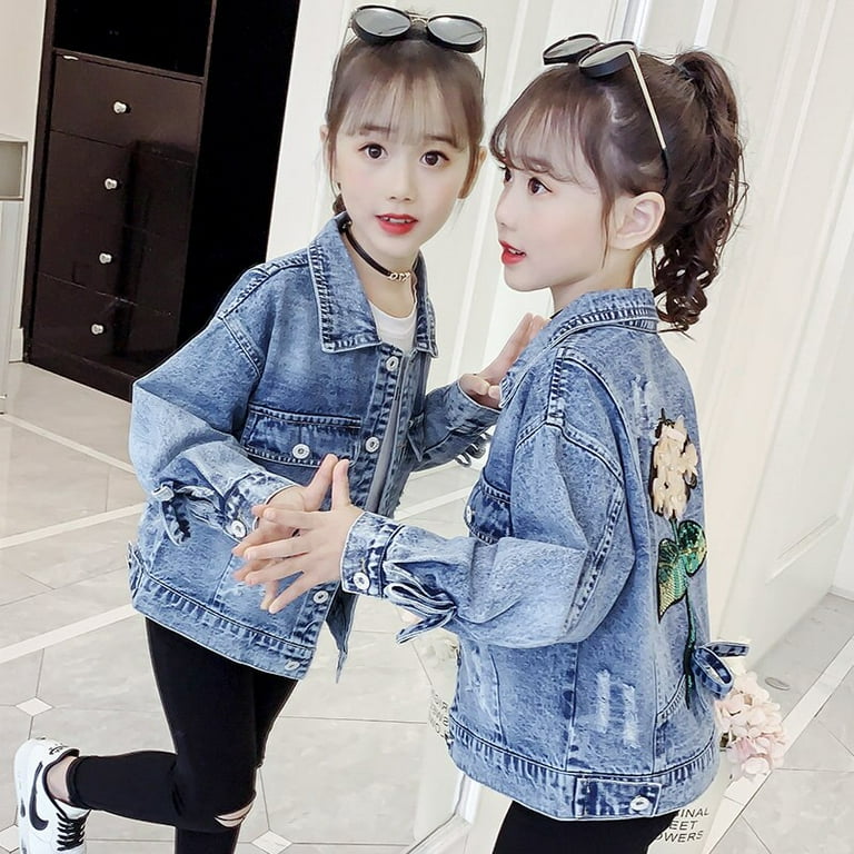 Jeans jacket sale for kids girls