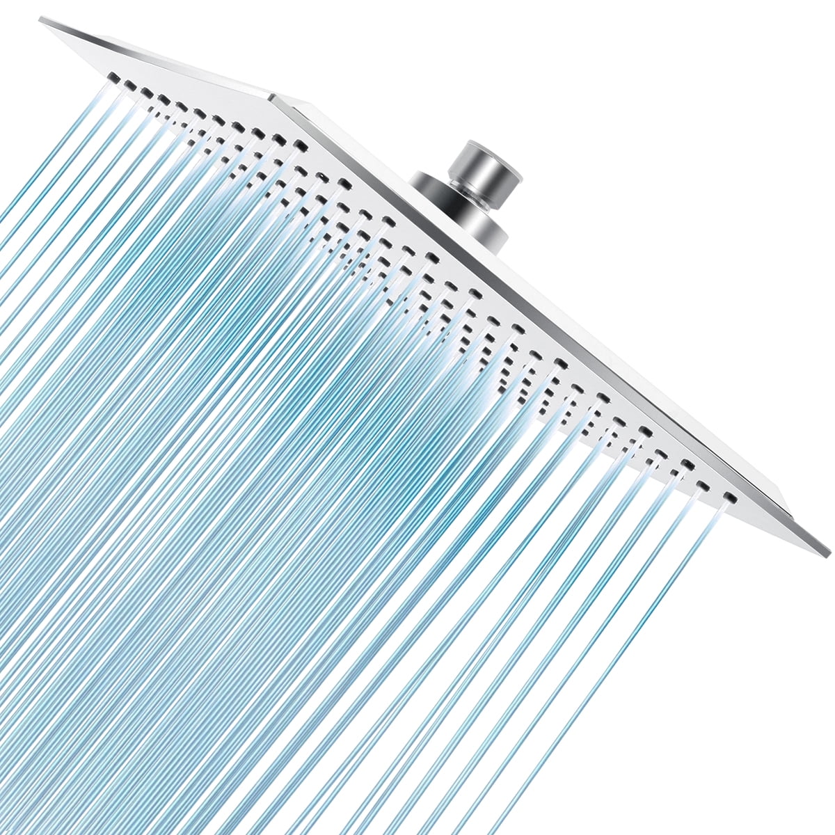 Details about   20x20cm 8 Square Stainless Steel Rain Shower Head Rainfall Bathroom Top Sprayer 