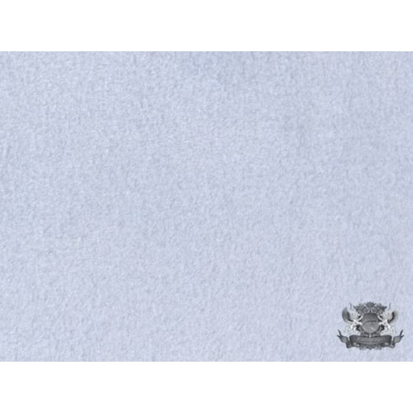 Fleece Blanket Solid Fabric Sold by The Yard (Light Blue)