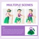 thumbnail image 5 of BRIGHTFUFU 1 set Baby Girls Skirt Lace tirantes de encaje vestido de mameluco con banda para la cabeza, 5 of 7