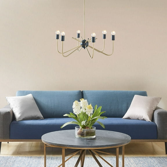 Alexis 6-Light Metal Chandelier 95697