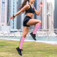 thumbnail image 6 of Lsque Breast Cancer Awareness (3) Pattern Sport Compression Socks for Men & Women 15-20 mmHg Knee High Nurse Pregnant Running Medical and Travel Athletic, 6 of 6