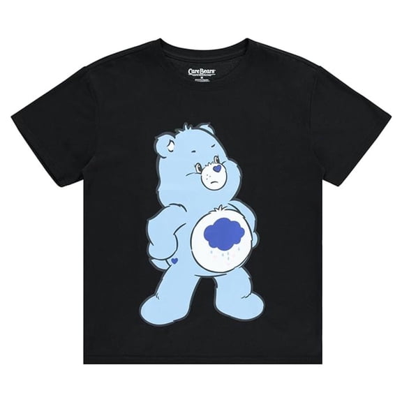 Care Bears Women's Shirt, Graphic Print Cheer Friend Care Bears T-shirt Black – M