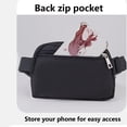 thumbnail image 4 of Unisex mini waist bag with adjustable strap, small waist bag for exercise, running, travel, hiking-Dark Grey, 4 of 5