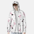 thumbnail image 4 of Kdxio Cute Poodle Dog Print Women Men Sun Protection UPF 50+ Jackets Zip Up Long Sleeve Hoodie Hiking Lightweight with Pockets, 4 of 8