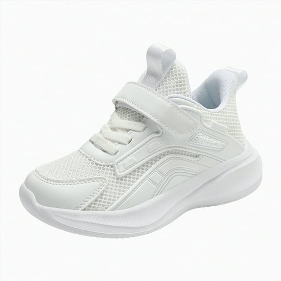 NIEWTR Toddler Shoes Boys Girls Barefoot Shoes Kids Breathable Sneakers Slip on Toddler Sneakers Casual Shoes Casual Shoes Breathable Walking Shoes (White,4)