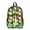 Tropical Pineapple Hibiscus, variant on ZIATUBLES Clear Backpack, Heavy Duty Fabric & PVC Transparent Bookbag with Orange Capybara Sprinkle Print, Large Capacity See Through Backpack for School College Work Travel Security