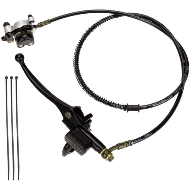 50 Inch Upgraded Left Hydraulic Disc Hand Brake master cylinder Caliper embly for 97cc 2.8HP Baja Doodle bug