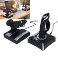 thumbnail image 1 of Flight Simulation Joystick, Flight Simulator Control Double Pole Built in Damping Feedback Plug and Play  for Practice Game, 1 of 7