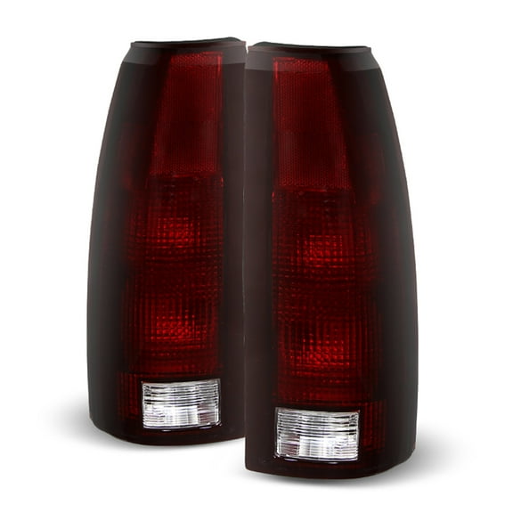 1988-1999 Chevy C/K C10 1500/2500/3500 Tahoe Suburban Red Smoke Tail Lights Lamp