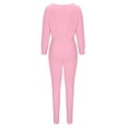 thumbnail image 4 of Scyoekwg Womens 2 Piece Outfits Long Sleeve Sweatshirt Long Pants Fashion Two Piece Set Matching Outfits Casual Sweatsuit Tracksuit (Pink,S), 4 of 5