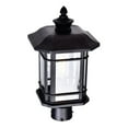 thumbnail image 4 of CWI Lighting Tête de Lanterne Noire Extérieure 1 Lumière, 4 of 5